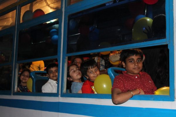 Kolkata Tram Birthday Party Decoration