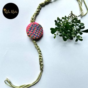 Handcrafted Rakhi β Kantha-Inspired Embroidery
