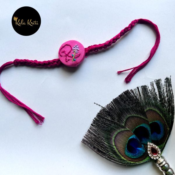 Personalised Hand-Embroidered Rakhi – With Your Special Letter