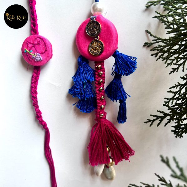 Handcrafted Bhai-Bhabhi Rakhi Pair - Image 2