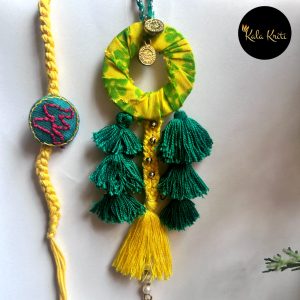 Handcrafted Bhai-Bhabhi Rakhi Pair