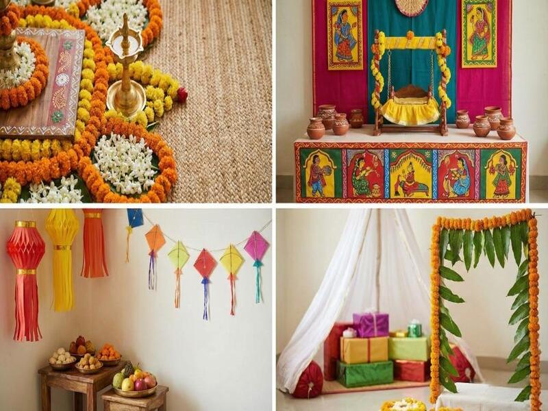 New baby name reveal ceremony decoration setup