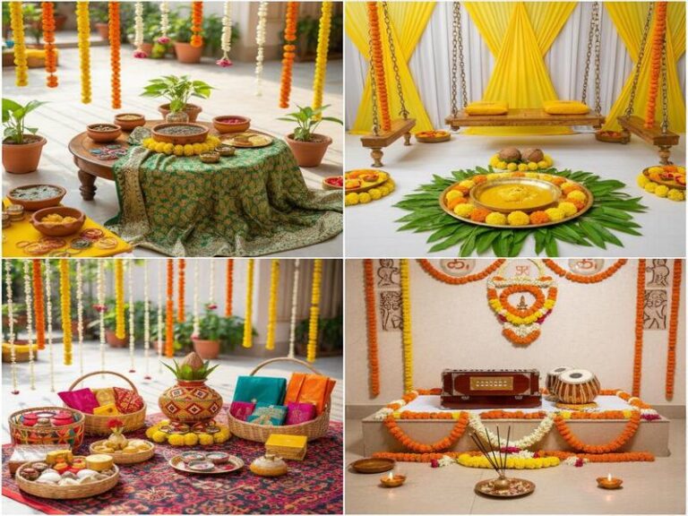 Mehndi Haldi Mayra Kirtan Decoration Guide