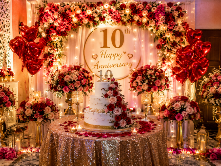 Tenth Anniversary Party Decoration Ideas to Celebrate a Decade of Love